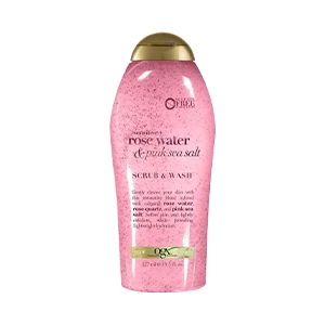 Ogx Sensitive Rose Water & Pink Sea Salt Scrub & Wash-577ml