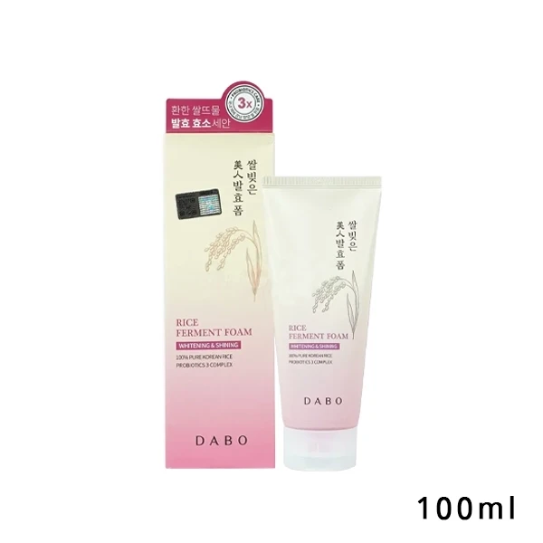 Dabo Whitening & Shining Rice Ferment Foam Face Wash-100ml