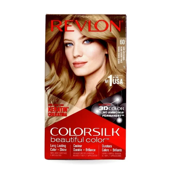 Revlon Colorslk Beautiful Hair Color- 60 Dark Ash Blonde
