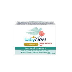 Dove Baby Bathing Bar Fragrance Free Moisture-90gm