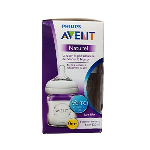 Philips Avent Natural Glass Bottle 0m+ 120ml
