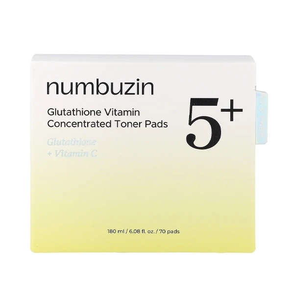 Numbuzin No.5 Glutathione Vitamin Concentrated Toner Pads-180ml