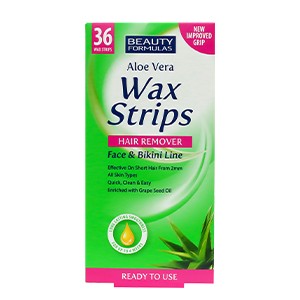 Beauty Formulas Aloe Vera Wax Strips-36p