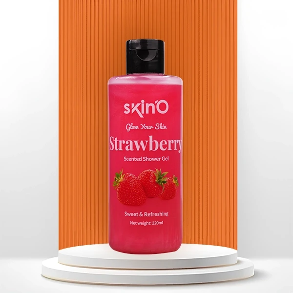 SkinO Strawberry Scented Shower Gel- 220ml