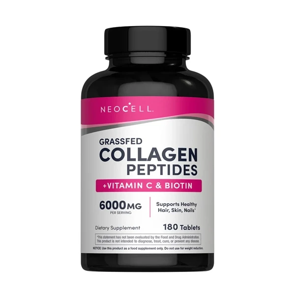 Neocell Grassfed Collagen Peptides + C & Biotin-180 Tablets