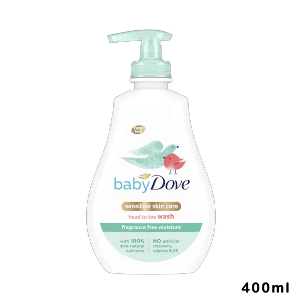 Dove Sensitive Skin Head to Toe Wash-400ml