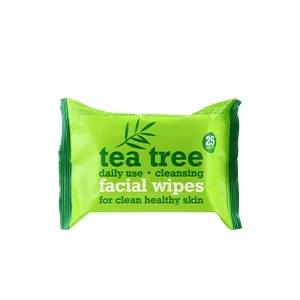 Xpel Tea Tree Facial Cleansing Wipes-25 Pieces