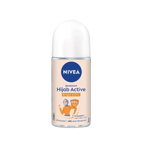 Nivea Hijab Active Bright & Dry Deodorant Roll On-50ml