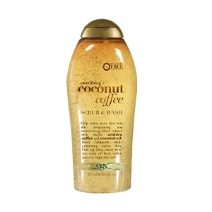 Ogx Smoothing+ Coconut Coffee Scrub & Wash-577ml