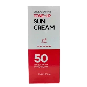 Pure Ground Collagen Pink Tone-Up Sun Cream SPF50+ 70ml