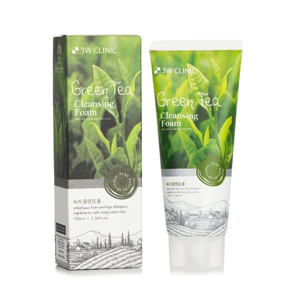 3W Clinic Green Tea Foam Cleansing-100ml