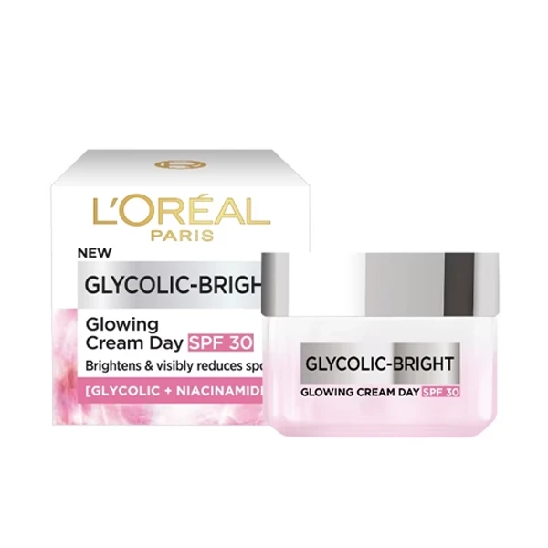 Loreal Glycolic Bright Glowing Day Cream Spf 30-50ml