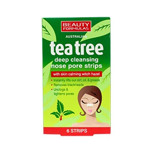 Beauty Formulas Tea Tree nose pore strips-6s