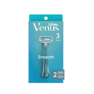 Gillette Venus Smooth Women's Razor - 1 Handle + 2 Refill