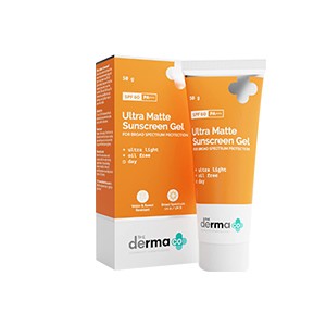 The Derma Co Ultra Matte Sunscreen Gel SPF60 PA+++ - 50g