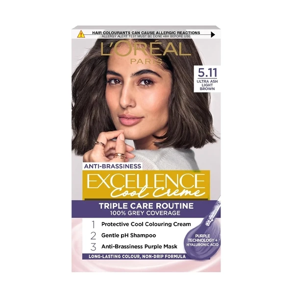 Loreal Paris Excellence Hair Color-5.11 Ultra Ash Light Brown