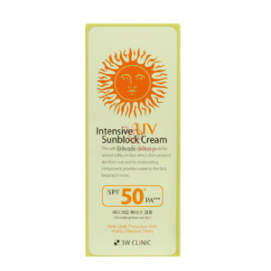 3W Clinic Intensive UV Sunblock Cream SPF50+ Pa+++ 70ml