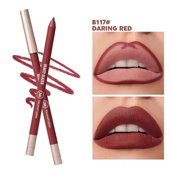 Beauty Glazed Waterproof & Long Lasting Lip Liner - B117 Daring Red