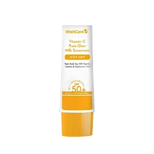 WishCare Vitamin C Pure Glow Milk Sunscreen SPF 50+ PA+++ 50g