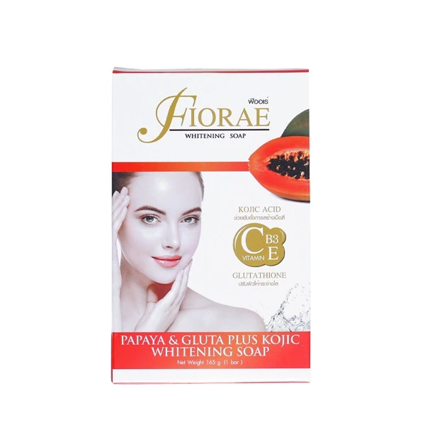 Fiorae Papaya & Gluta Plus Kojic Whitening Soap-165g