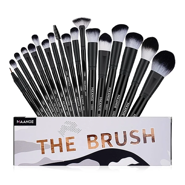 Maange 18pcs Brush Set-Black