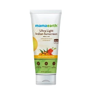 Mamaearth ultra light indian sunscreen SPF50 PA+++ 80g