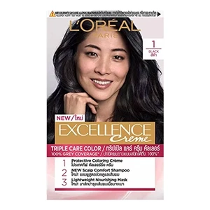 L'Oreal Excellence Creme Hair Colour- 1 Black