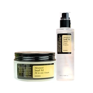 Cosrx Advance Snail Mucin Power Essence & All In One Cream 100g Combo