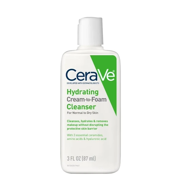 Cerave Hydrating Cream to Foam Cleanser-87ml