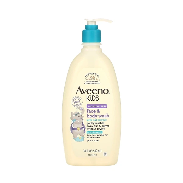 Aveeno Kids Sensitive Skin Face & Body Wash-532ml
