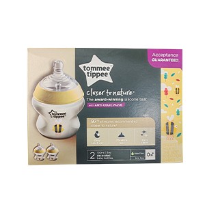 Tommee Tippee Closer to Nature Baby Bottle 0m+150ml 2 pack
