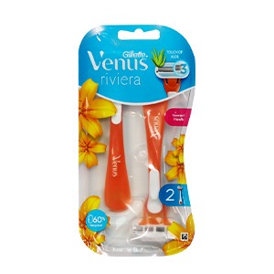 Gillette Venus Riviera Women's Disposable Razor-2pcs
