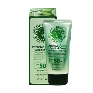 3W Clinic Intensive Aloe Sunblock Cream SPF50+ PA+++ 70ml