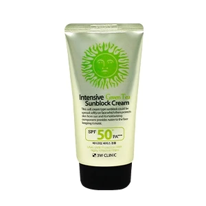 3W Clinic Intensive Green Tea Sunblock Cream SPF50+ 70ml
