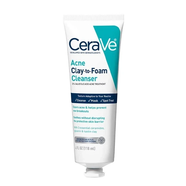 CeraVe Acne Clay to Foam Cleanser-118ml