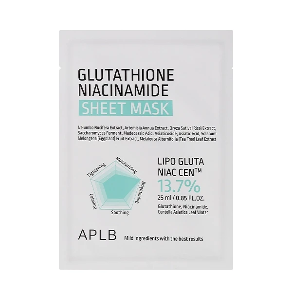 APLB Glutathione Niacinamide Sheet Mask-25ml
