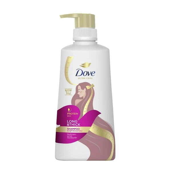 Dove Long & Thick Shampoo-410ml