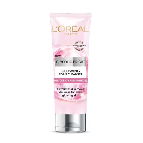 Loreal Glycolic Bright Glowing Foam Cleanser-100ml