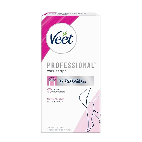 Veet Professional Wax Strips With Shea Butter For Normal Skin-20pcs