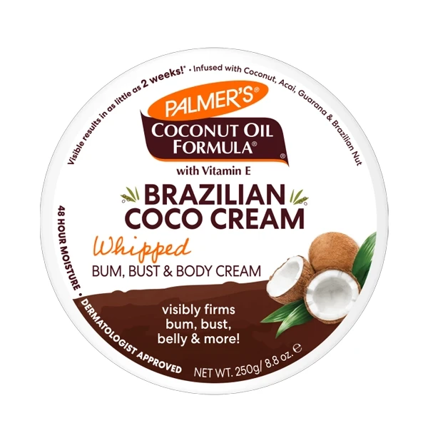 Palmers Brazilian Coco Whipped Bum, Bust & Body Cream-250g