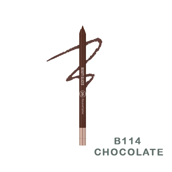 Beauty Glazed Waterproof & Long Lasting Lip Liner - B114 Chocolate