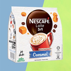 Nescafe Latte 3in1 Caramel Coffee-20sachet
