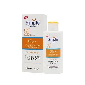 Simple Tinted Mineral Sun Block Cream-125ml